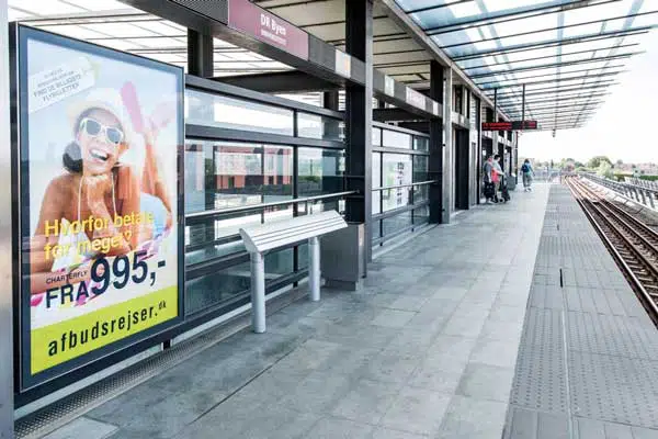 Reklamer på Metrostationer